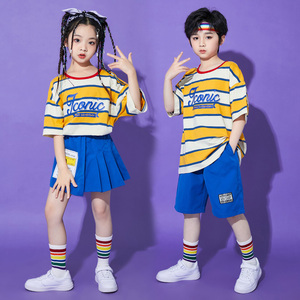 六一儿童演出服夏男女童啦啦队班服幼儿园表演服小学生运动会服装