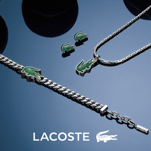 【明星同款】LACOSTE/法国鳄鱼ARTHOR系列时尚鳄鱼坠男女同款项链
