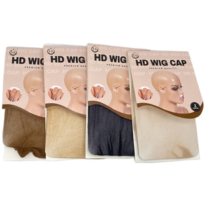 多种颜色HD WIG CAP高清超透新款假发通用隐形发网透明丝袜网帽