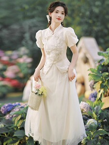 国风伴娘服礼服2024新款婚礼结婚可穿时尚新中式女装姐妹团连衣裙