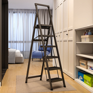 家用梯折叠梯子加厚梯客厅宿舍楼梯伸缩多功能置物梯五六步便携梯