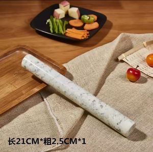 包饺子家用小号天然 玉石擀面杖包子饺子皮专用不粘包石头擀面棒