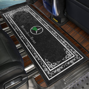 适用于奔驰商务车内中排地毯 vito新威霆v260l唯雅诺脚垫专用改装