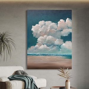 YSUK.ART《神秘之境》治愈系天空云彩油画装饰画沙发背景墙挂画