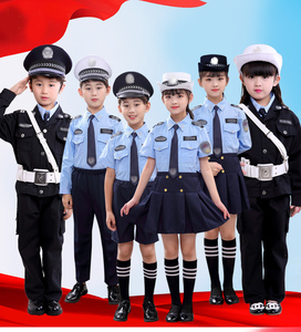儿童警察服警服套装幼儿园小警官服小交警交通服装制服演出服
