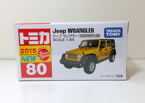Takara Tomy Tomica 多美卡 常品 No.80 Jeep 初回限量版 有貼