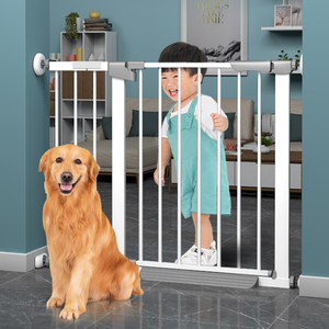 现代楼梯口防护栏儿童安全门围栏防小孩狗狗宠物隔离门婴儿厨房门