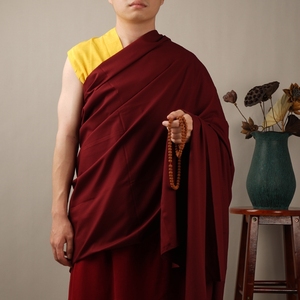 活佛僧衣出家僧人法衣西藏僧侣羊绒披单西藏大披肩上师服饰居士服