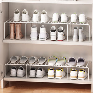 鞋架省空间鞋子收纳神器隔层架鞋柜橱柜内置隔板可伸缩分层置物架