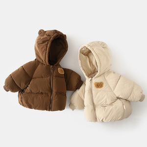 婴儿冬季棉衣棉服外套冬装新款男女宝宝保暖加绒可爱超萌棉袄上衣