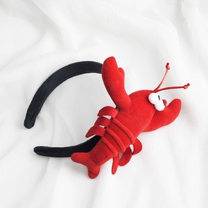 搞怪红色螃蟹龙虾发箍女款趣味可爱装饰头箍洗脸发卡简约网红头饰