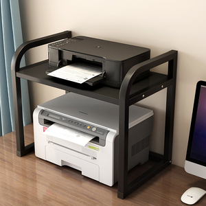 放打印机置物架创意办公室收纳架台架桌面桌上书架小架子放置架