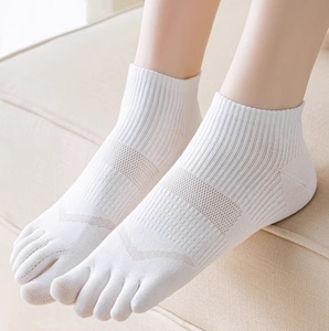 五指袜女短袜夏季纯棉女式袜子防臭五趾女袜脚趾棉袜女士船袜拇指