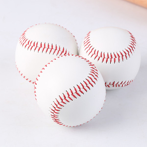 软硬式实心PVC棒球球儿童青少年投掷练习球软硬式棒球投球训练球