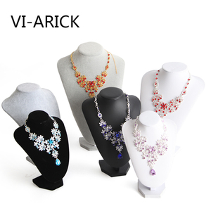 VI-ARICK绒布项链展示架首饰颈模饰品架人像模特脖子珠宝展示道具