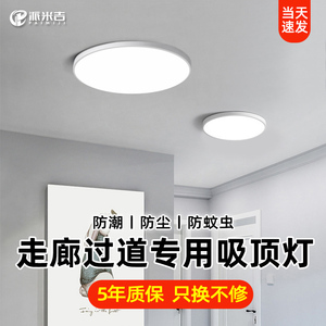 走廊过道专用灯新款LED吸顶灯阳台照明三防灯玄关入户超薄吊灯具
