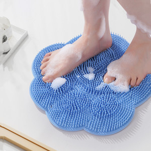 洗脚神器搓脚板懒人浴室地垫刷脚去死皮硅胶防滑按摩垫后背搓澡巾