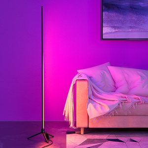 rgb氛围灯直播电竞房间装饰卧室情调紫色背景气氛彩色补光落地灯