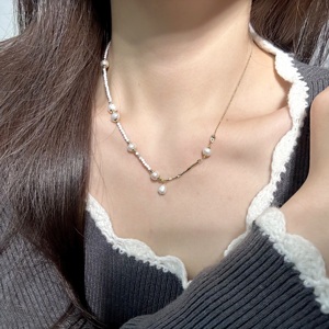 十里间【新年节节高】简约气质新中式淡水珍珠项链锁骨链