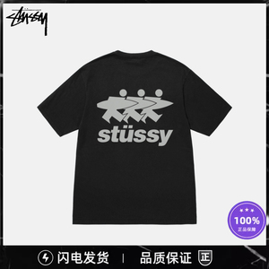 【海外正品】STUSSY斯图西冲浪人标志字母休闲短袖T恤24夏季新款