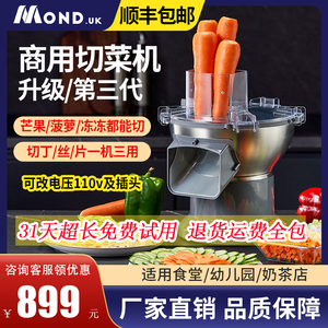 芒果切丁机商用电动多功能切菜机小型土豆丝萝卜粒柠檬片切丁神器