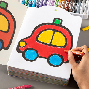 儿童入门画画本0-1-2-3岁4宝宝涂色书绘画填色绘本图画册益智玩具