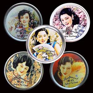 香约老上海风情女人花样年华香膏固体香水持久淡香岁月留声香体膏