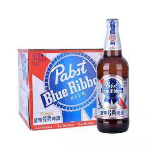 蓝带经典640啤酒 640ml*12（1箱装） 11°P优质麦芽醇厚黄啤酒