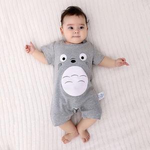 Newborn Baby Boy Romper Summer Cartoon Totoro Girl Short Sle