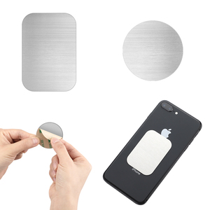手机车载支架磁铁贴片不锈钢3M胶粘贴方形圆形吸附引磁片手机背贴