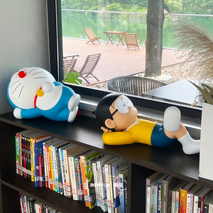 睡觉哆啦A梦手办大号摆件熟睡中的大雄玩具公仔机器猫周边 现货