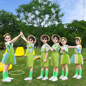 六一儿童表演服装幼儿园港风舞蹈班服毕业照运动会啦啦队演出服潮