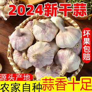 【便宜了】2024年新鲜新晒大蒜头干蒜5斤装农家自种蒜头1斤2斤3斤