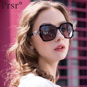 Prsr帕莎眼睛2022新款帕沙太阳眼镜圆脸方脸近视偏光墨镜女T60017