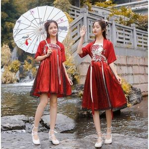 彼岸花汉服女学生古风仙气襦裙超仙中国风改良古装飘逸汉元素夏天