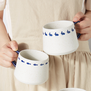亿嘉马克杯家用小众设计款水杯女陶瓷杯子高级感创意办公室咖啡杯