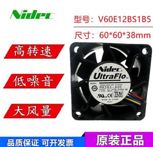 NIDEC 6038 12V 1.60A V60E12BS1B5-07A014 6cm 服务器 散热风扇