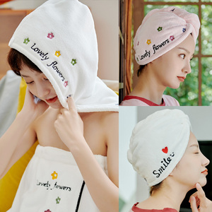 干发帽女可爱韩国超强吸水擦头发干发毛巾洗头速干浴帽加厚包头巾