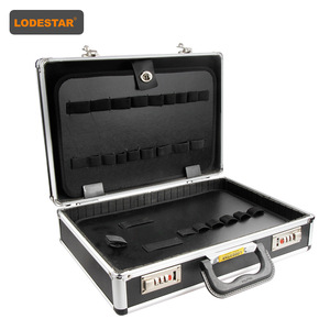 深圳LODESTAR乐达L804752黑箱白铝密码锁工具箱 铝合金工具箱小号