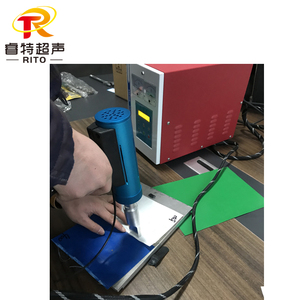 PVC篷布焊接机28K手持式超声波点焊机魔术贴与胶布焊接模具定制