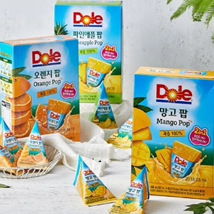 韩国直发都乐Dole水蜜桃 鲜橙 芒果 菠萝 苹果果汁冰沙8枚整盒入