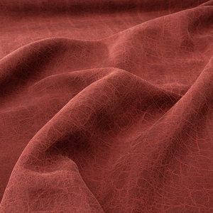 【砖红】龟裂纹香云纱老料莨绸纯色布料真丝复古旗袍服装设计面料