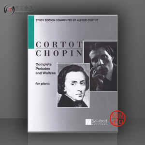 肖邦前奏曲集和圆舞曲集 钢琴独奏 科尔托版 英语版 萨拉伯特书 Chopin Complete PreludesandWaltzesforPianoCortot