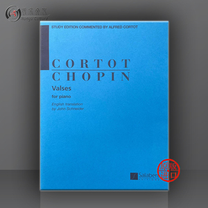 肖邦 圆舞曲 钢琴独奏 科尔托版 英语版 法国萨拉伯特原版进口乐谱书 Chopin Waltzes Piano solo HL50489000