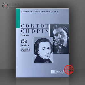 肖邦练习曲 op10/op25 钢琴独奏 科尔托教学法 英语版 法国萨拉伯特原版进口乐谱书 Frederic Chopin Studies HL50498799