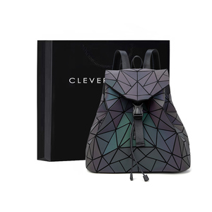 Clever&Ketch双肩包包女2022新款潮韩版书包时尚菱格旅行包小背包