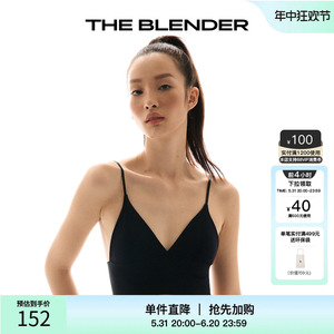 The Blender  深V美背瑜伽透气内衣夏季女胸罩背心度假三角杯套装