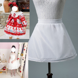 儿童日常有骨33cm裙撑洛丽塔蓬蓬撑裙女童礼服lolita演出衬裙