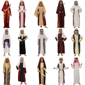儿童男中东迪拜阿联酋王子表演衣服装扮 女童沙特阿拉伯公主长袍