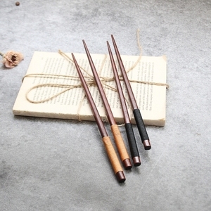 黑檀木质筷子家用实木筷子高档日式个性一人家庭碗筷实木套装筷子